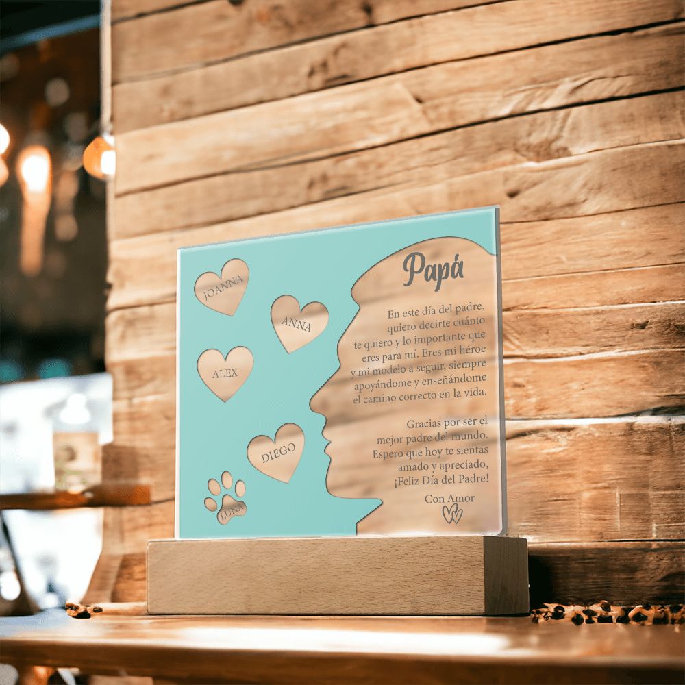 Regalo Para Papa Regalo Día del Padre Regalo personalizado con Nombres de Hijos