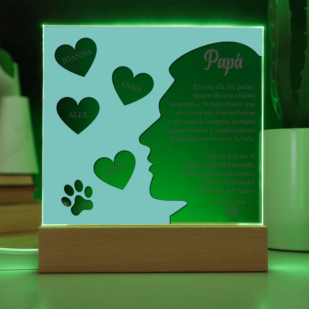 Regalo Para Papa Regalo Día del Padre Regalo personalizado con Nombres de Hijos