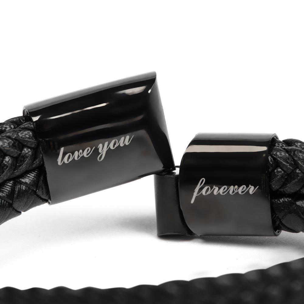 Regalo Para Papá Brazalete Pulsera Con Mensaje para Día del Padre Bracelet with Father's Day Card in Spanish for Dad