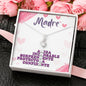 Regalo para Mama con la Palabra Madre Collar Colgante Acabado de Oro Blanco Great Gift for Mom