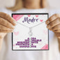 Regalo para Mama con la Palabra Madre Collar Colgante Acabado de Oro Blanco Great Gift for Mom