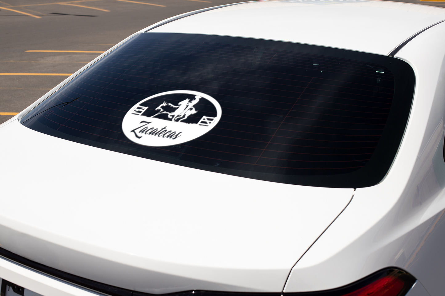 Zacatecas Decal Sticker Coleadero Charreada Rodeo Vinyl Personalized with Zacatecas Mexico Calcomania para Troca o Carro Personalizado Zacatecas