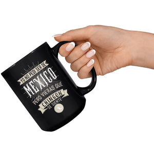 Yo no Pedi ser de Mexico Multisize Black Coffee Mug Taza de cafe en Negro