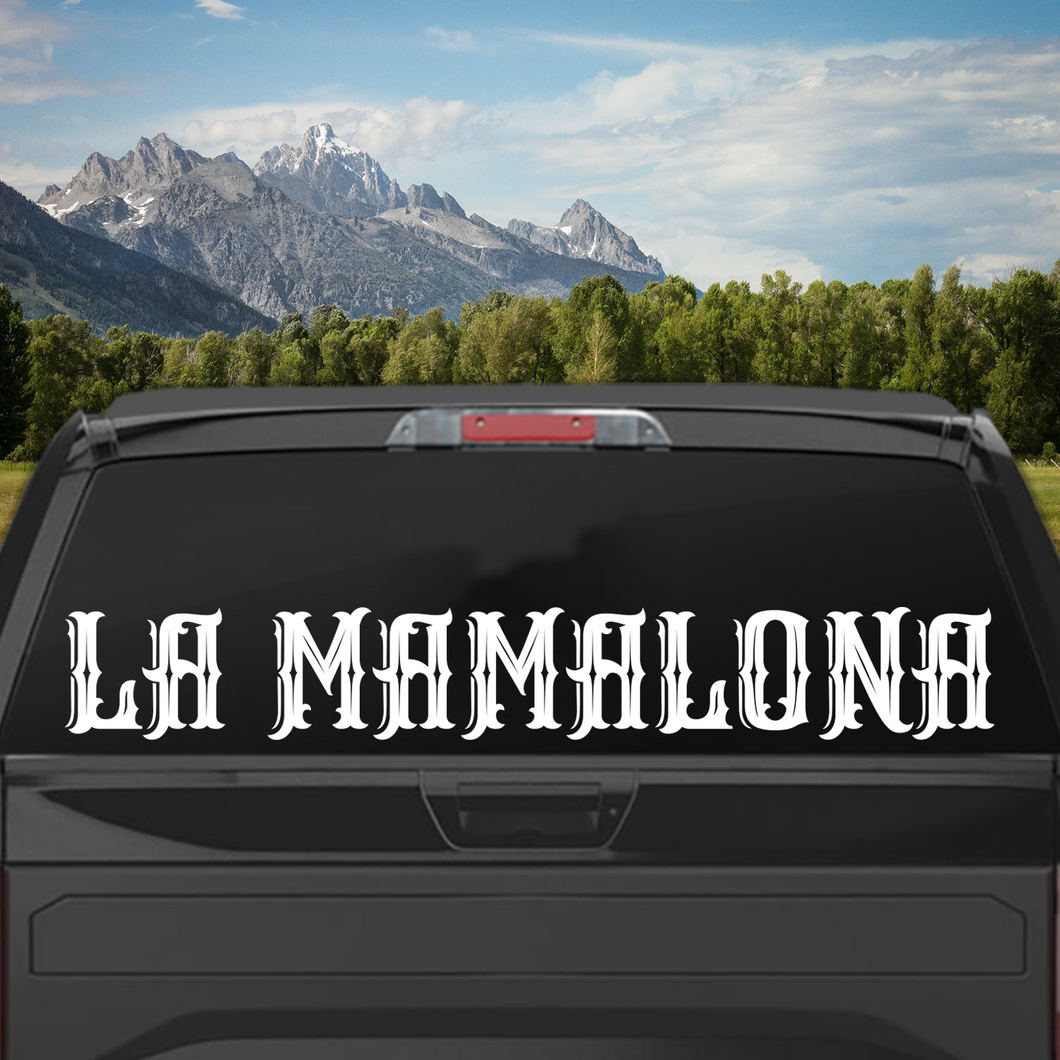 La Mamalona Decal Mexico Decal Sticker Vinyl for Your Truck Calcomania para Troca o Carro