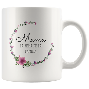 Mama Reina de la Familia Taza de Cafe para Dia de las Madres
