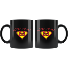 Load image into Gallery viewer, Super Mama Taza de Cafe Para dia de las Madres Black Coffee Mug 11oz