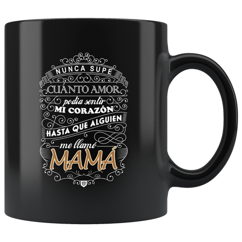 Regalo de Amor Para Mama Taza de Cafe Para dia de las Madres Black Coffee Mug 11oz