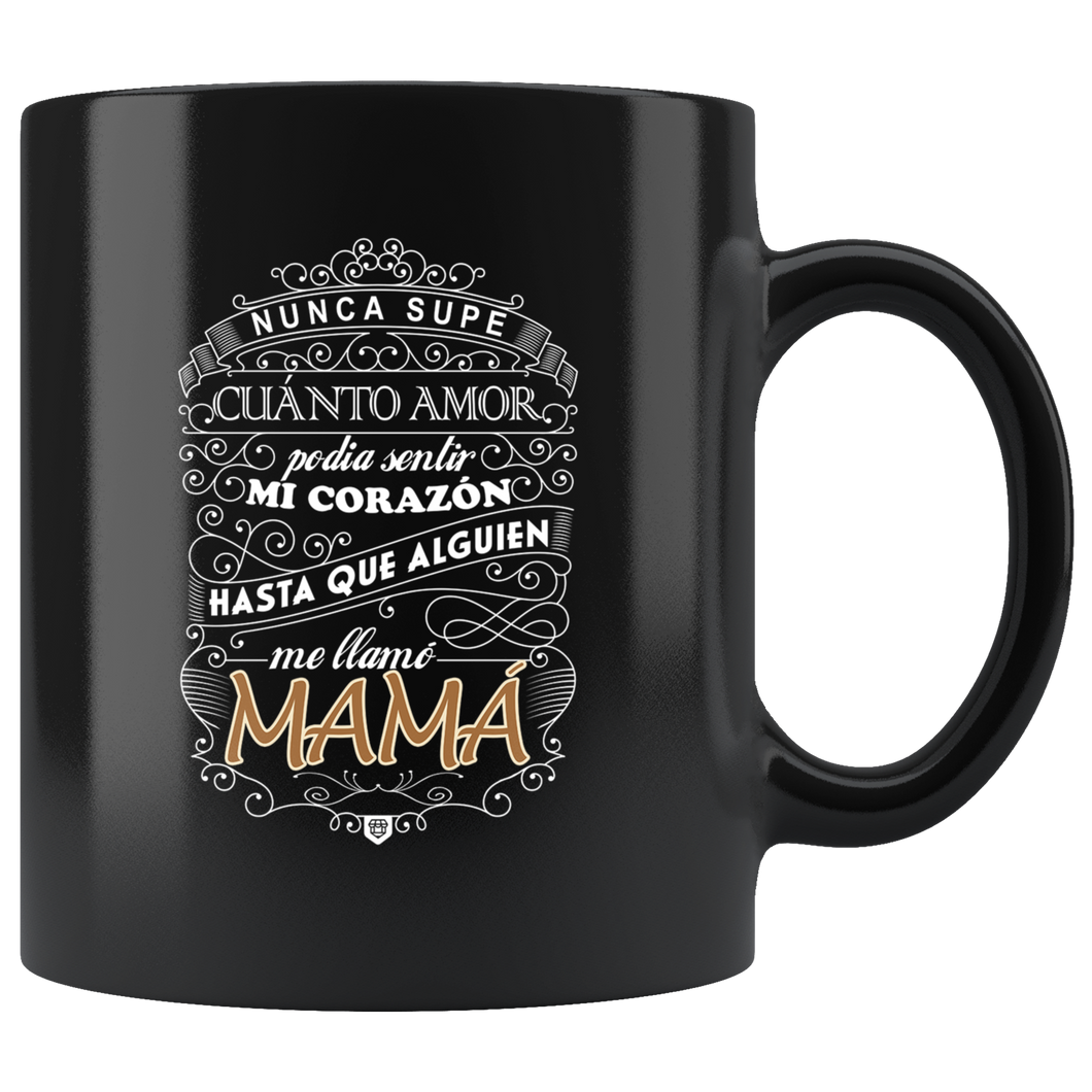 Regalo de Amor Para Mama Taza de Cafe Para dia de las Madres Black Coffee Mug 11oz