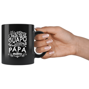 Mejor Papa del Mundo para Dia del Padre Taza de Cafe Regalo para Papa