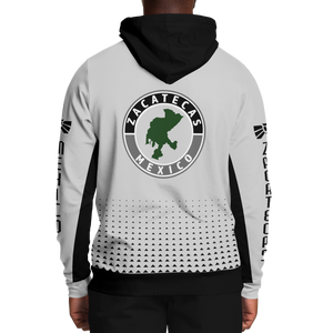 Zacatecas AOP Black and Grey Hoodie