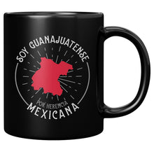 Load image into Gallery viewer, Soy Puro Guanajuato Per Herencia Mexicano Black Coffee Mug Multisize