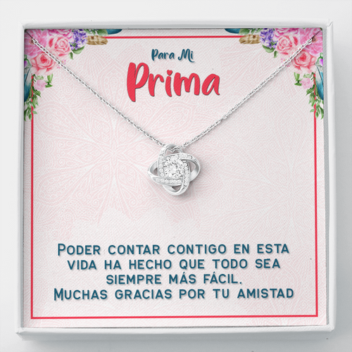 Regalo para Mama con la Palabra Madre Collar Nudo de Amor Acabado de O –  AmigosTees