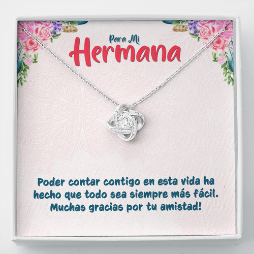 Regalo para Mama con la Palabra Madre Collar Nudo de Amor Acabado de O –  AmigosTees