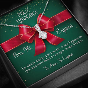 Regalo de Navidad para Esposas de Parte de Esposo con Linda Frase en Español Great gift for Wife with Message in Spanish