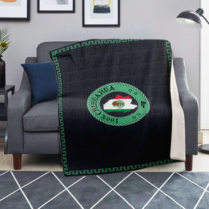 100% Chihuahua Flag and Map Blanket