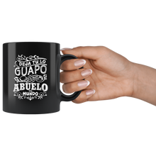 Load image into Gallery viewer, Mejor Abuelo del Mundo para Dia del Padre Taza de Cafe Black Coffee Mug