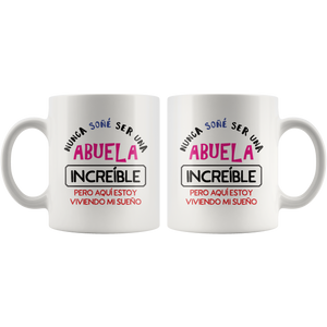 Abuela Increible Taza de Cafe Para dia de las Madres Coffee Mug 11oz
