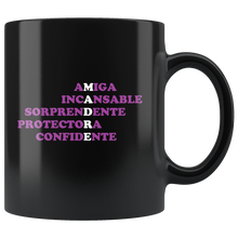 Load image into Gallery viewer, Dia de las Madres Taza de Cafe Black Coffee Mug 11oz