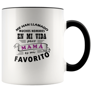 Mama es mi Nombre Favorito Taza de Cafe Para dia de las Madres Coffee Mug 11oz