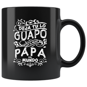 Mejor Papa del Mundo para Dia del Padre Taza de Cafe Regalo para Papa