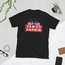 Load image into Gallery viewer, Camiseta Graciosa Vamos Darwin Like Let&#39;s Go Darwin in Spanish Short-Sleeve Unisex T-Shirt