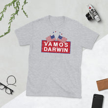 Load image into Gallery viewer, Camiseta Graciosa Vamos Darwin Like Let&#39;s Go Darwin in Spanish Short-Sleeve Unisex T-Shirt