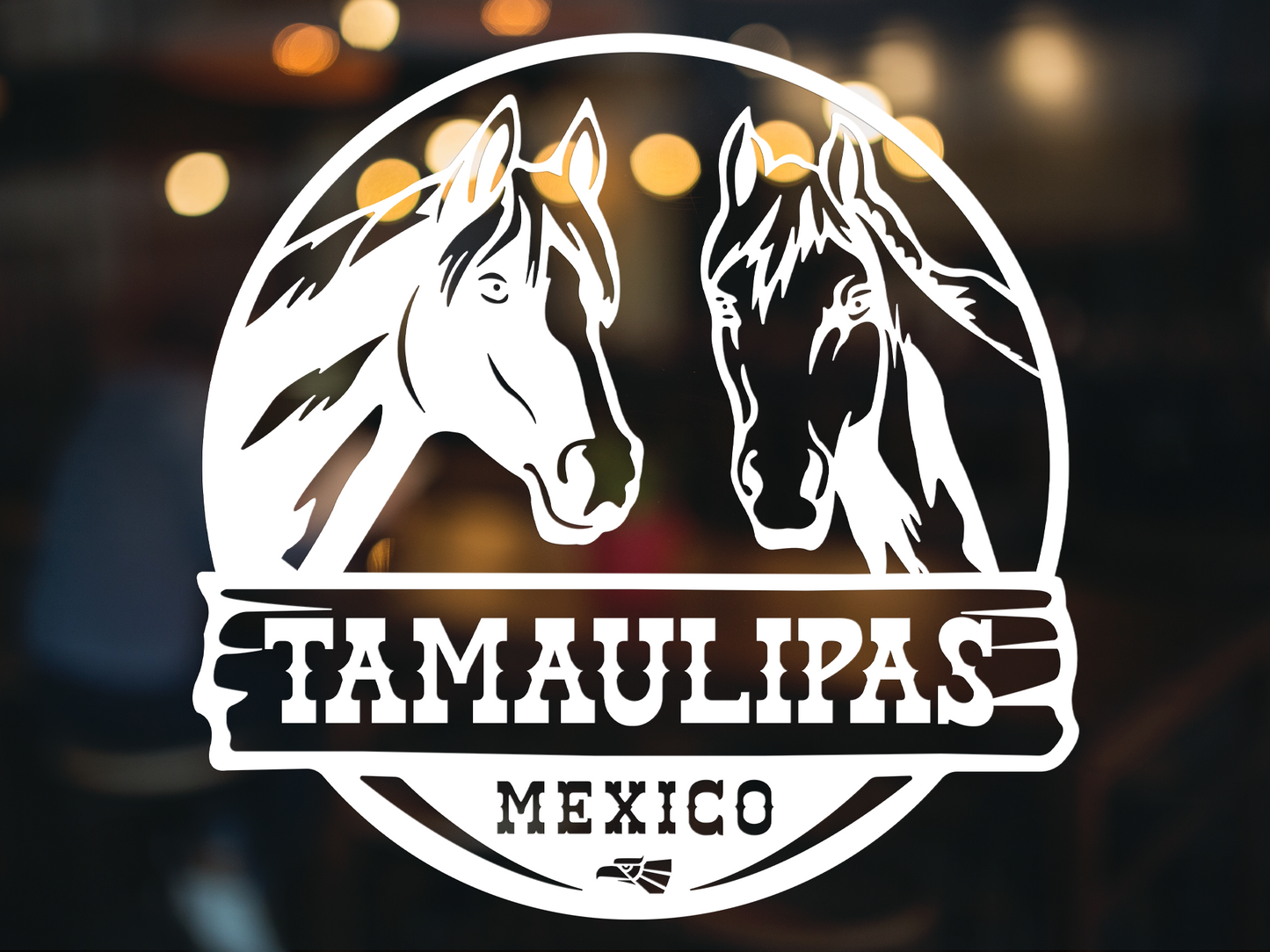 Tamaulipas Mexico Decal Sticker Calcomania de Rancho Personalizada de Tamaulipas