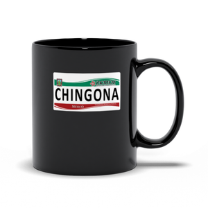 Taza de Cafe Chingona de Zacatecas Con Placas del Estado