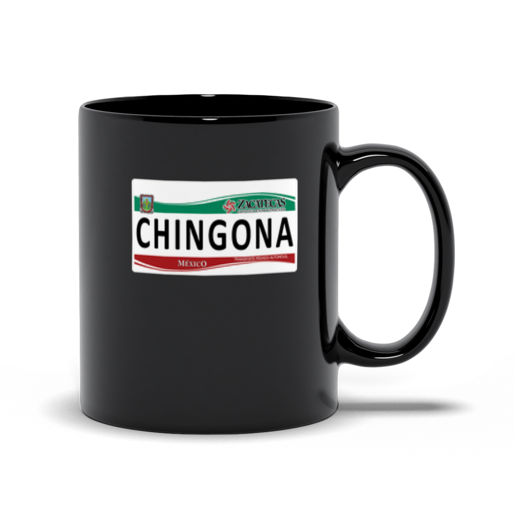 Taza de Cafe Chingona de Zacatecas Con Placas del Estado